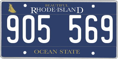 RI license plate 905569