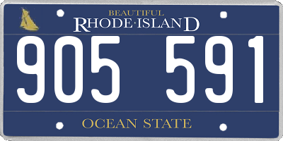 RI license plate 905591