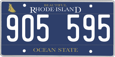 RI license plate 905595