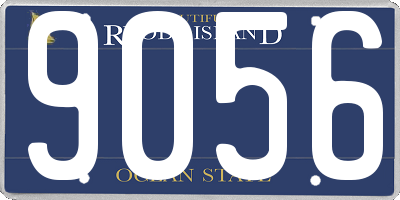 RI license plate 9056