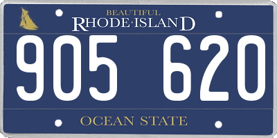RI license plate 905620