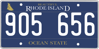 RI license plate 905656