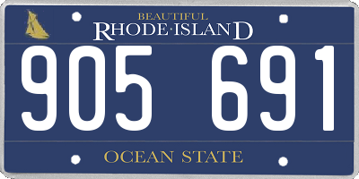 RI license plate 905691