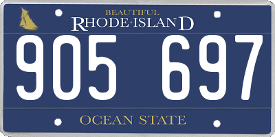 RI license plate 905697