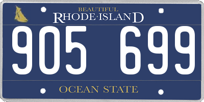 RI license plate 905699