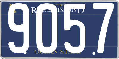 RI license plate 9057