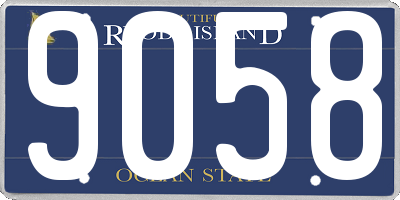 RI license plate 9058