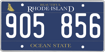 RI license plate 905856
