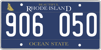 RI license plate 906050