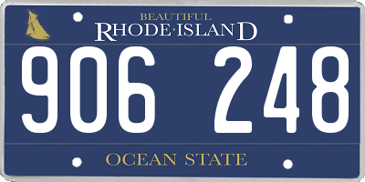 RI license plate 906248