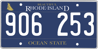 RI license plate 906253