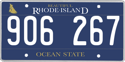 RI license plate 906267