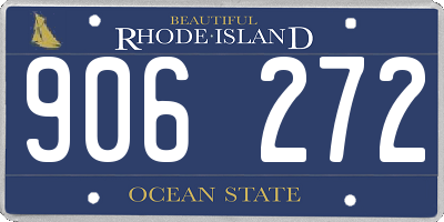 RI license plate 906272