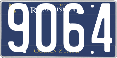 RI license plate 9064