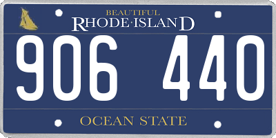 RI license plate 906440