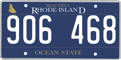 RI license plate 906468