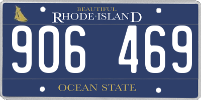 RI license plate 906469