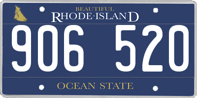RI license plate 906520
