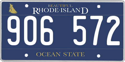 RI license plate 906572