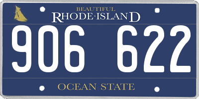 RI license plate 906622