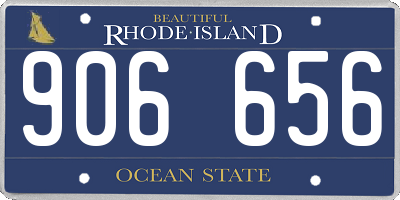 RI license plate 906656