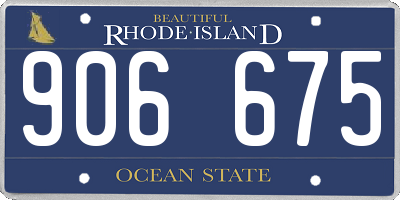 RI license plate 906675