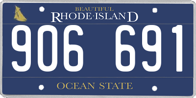 RI license plate 906691