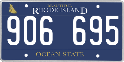 RI license plate 906695