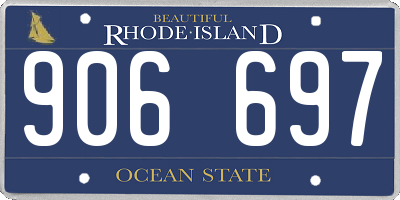 RI license plate 906697