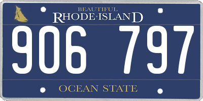 RI license plate 906797