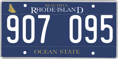 RI license plate 907095