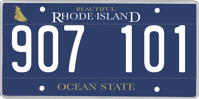 RI license plate 907101