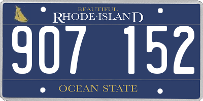 RI license plate 907152