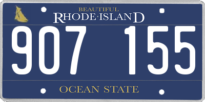 RI license plate 907155