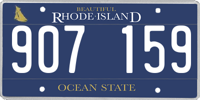 RI license plate 907159