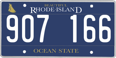 RI license plate 907166