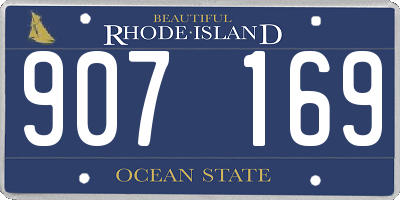 RI license plate 907169