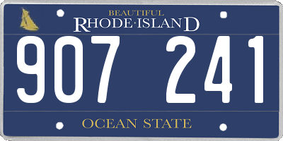 RI license plate 907241