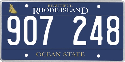 RI license plate 907248
