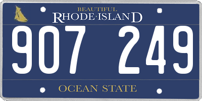 RI license plate 907249