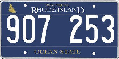 RI license plate 907253