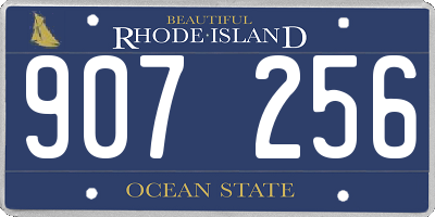 RI license plate 907256
