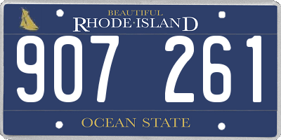 RI license plate 907261