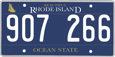RI license plate 907266