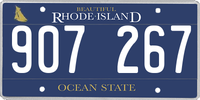 RI license plate 907267