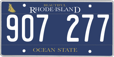 RI license plate 907277