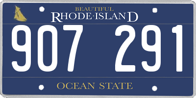 RI license plate 907291