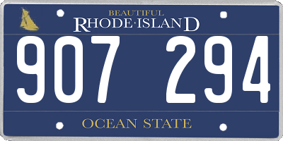 RI license plate 907294