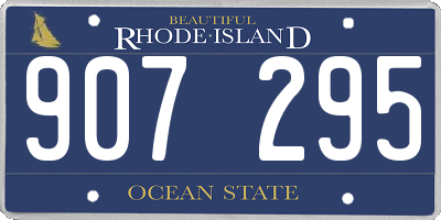 RI license plate 907295