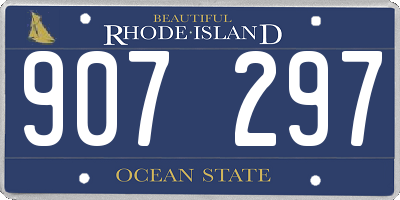 RI license plate 907297